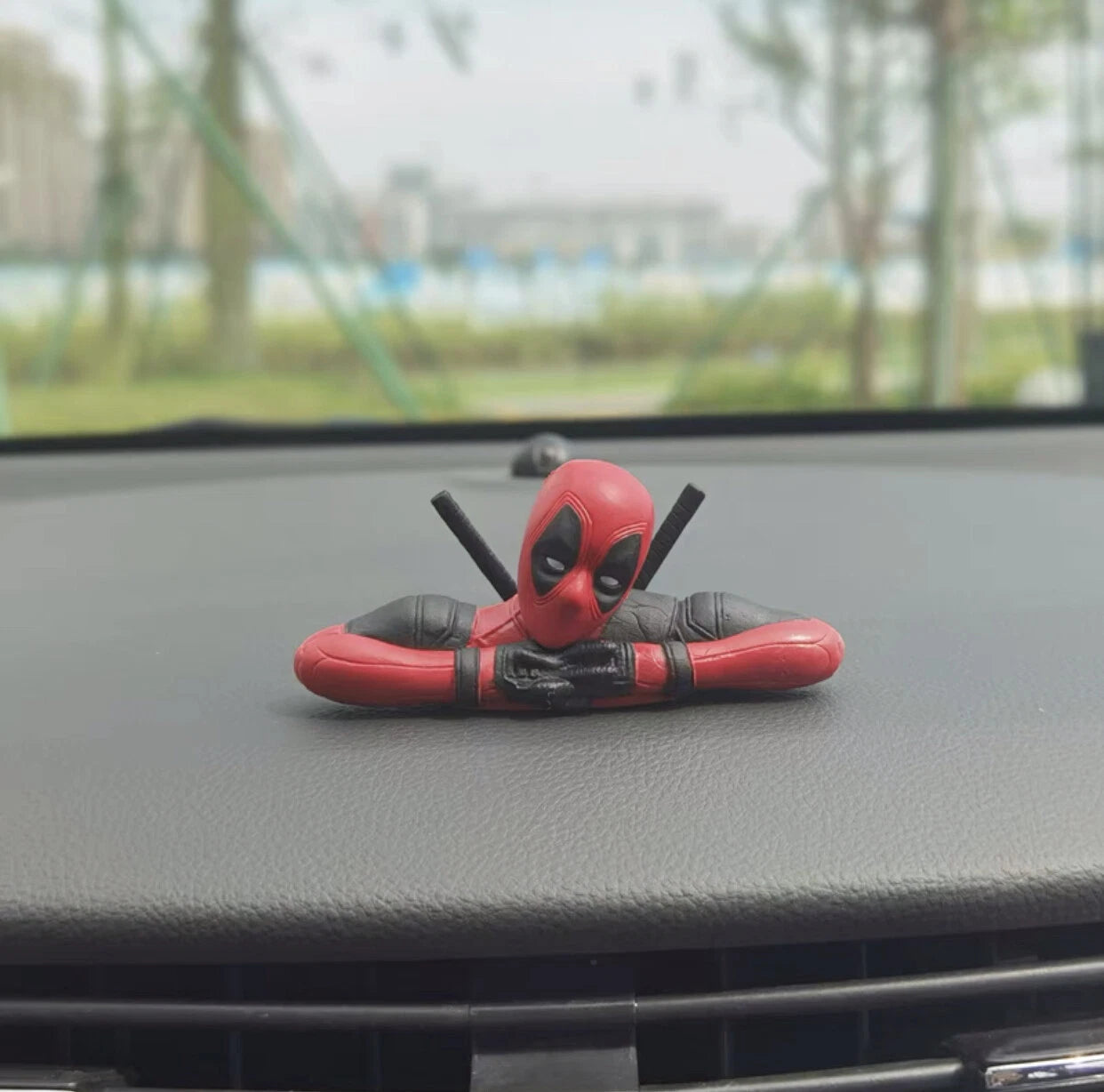 Mini Deadpool Figurines – 3-Piece Collectible Toy Set for Desk, Car, or Gifting