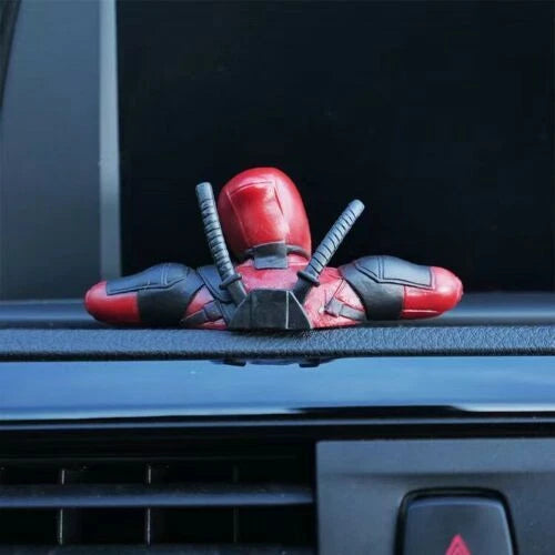 Mini Deadpool Figurines – 3-Piece Collectible Toy Set for Desk, Car, or Gifting