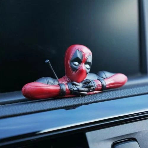 Mini Deadpool Figurines – 3-Piece Collectible Toy Set for Desk, Car, or Gifting
