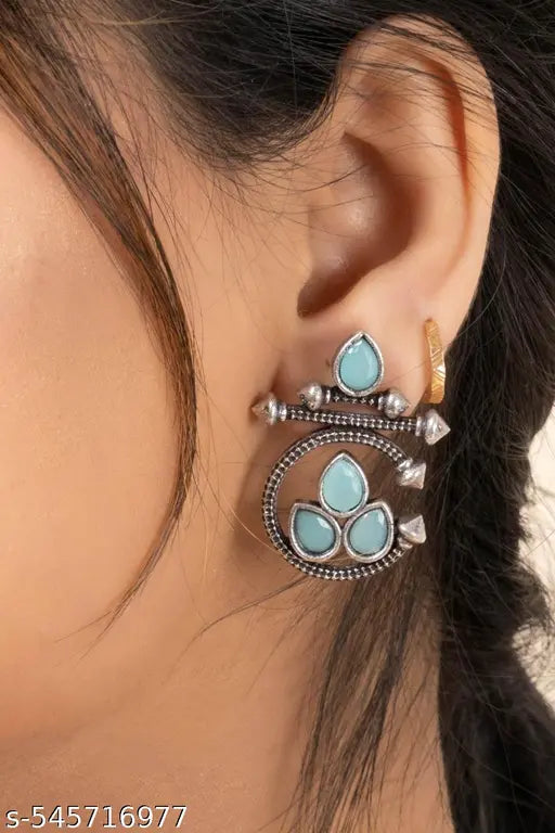 Stylish Earrings Combo (4-Pack) – Trendy Designs for Girls & Women