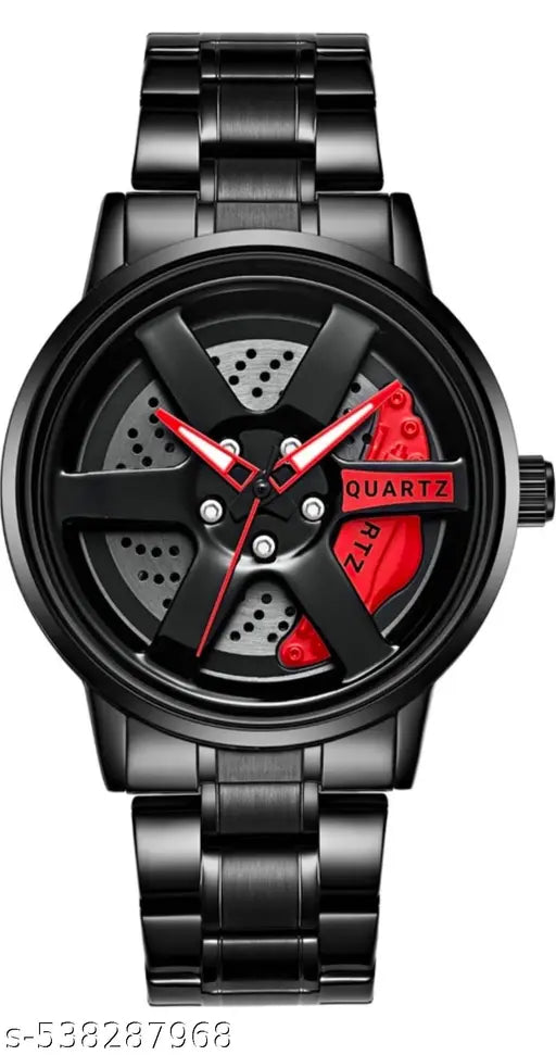 Alloy Wheel Red 0011 Men’s Watch – Sporty Racing-Inspired Design