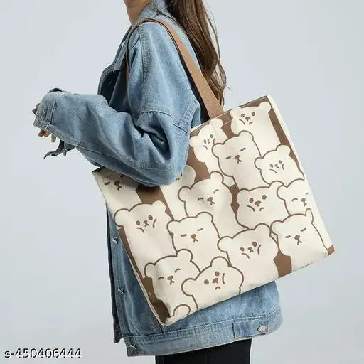Fancy Printed Shoulder Tote Bag for Women | Stylish Handbag for Shopping & Daily Use | Trendy Printed Carry Bag